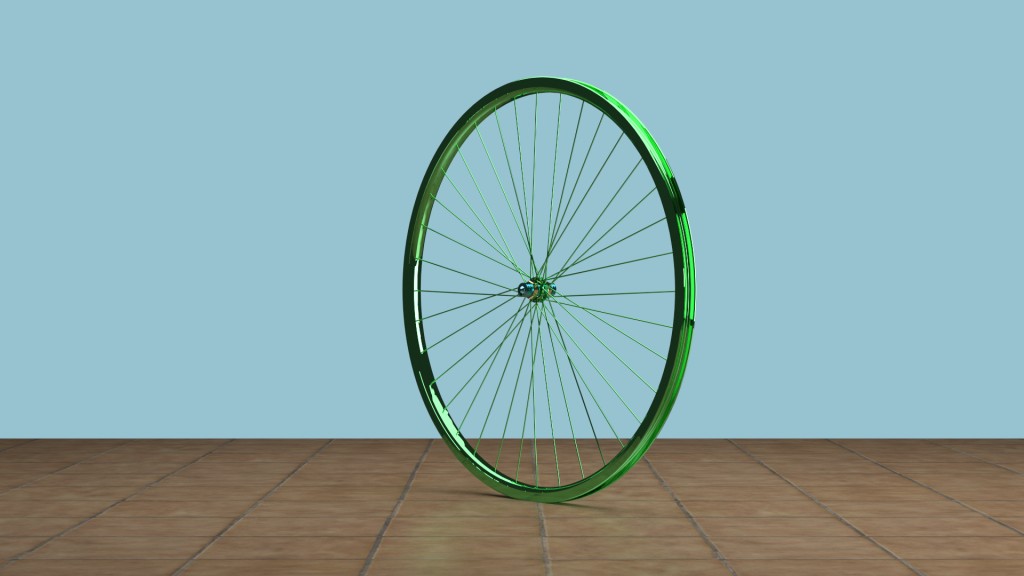 Blender 36 spoke bicycle wheel preview image 1
